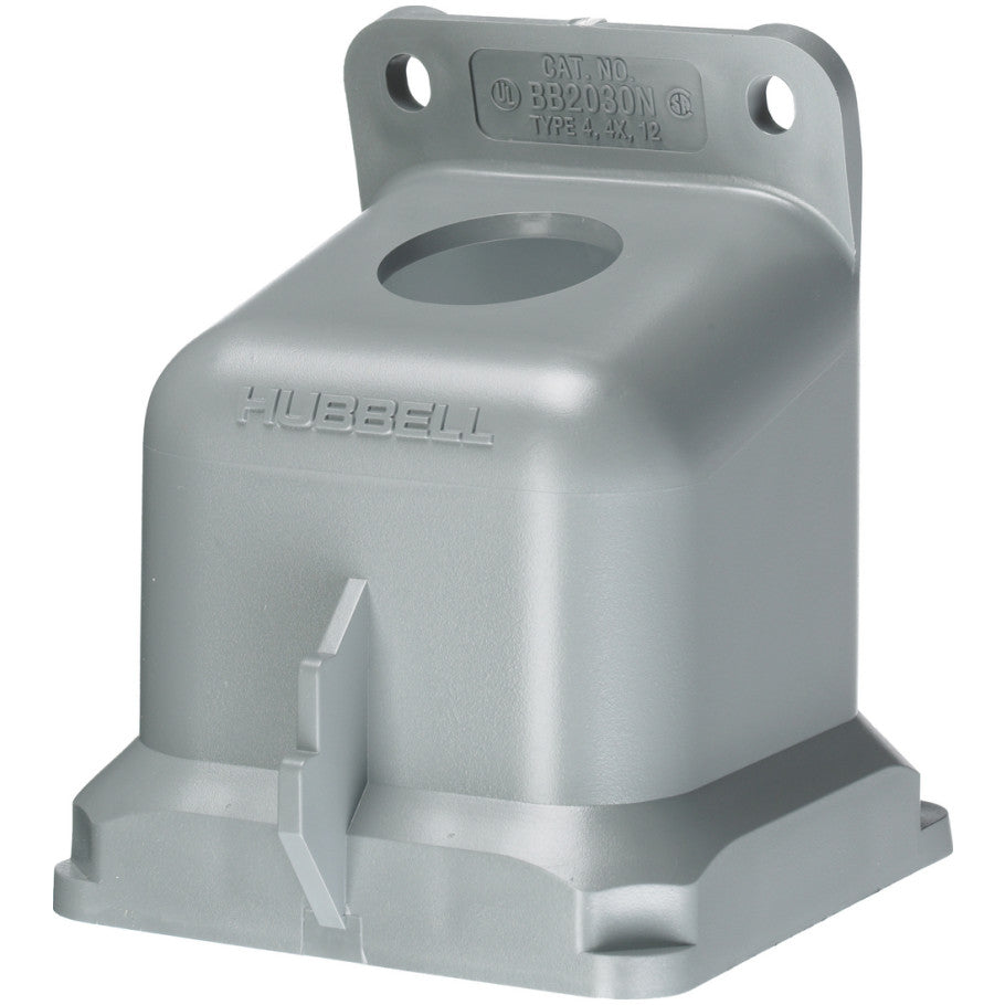 Pin and Sleeve 15 Degree Angle Back Box With 1 in. NPT Hub, Non Metallic