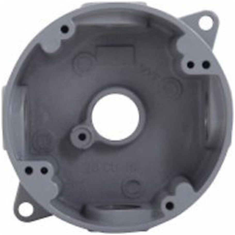 VXF Cast Round Outlet Boxes-1/2 in. Hubs, Surface with Lugs
