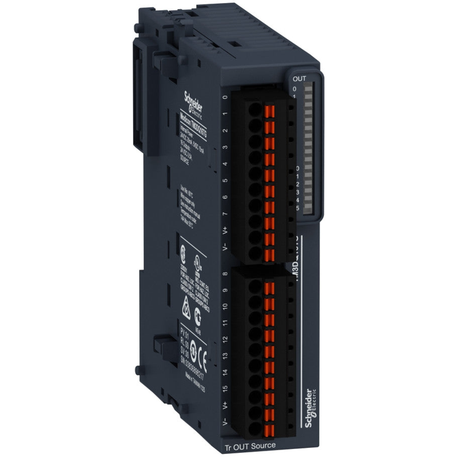 PLC Accessories, 84.6 mm, 90 mm, 24 Vdc Input, 16 (Output), 500 (Discrete) mA Output, 24 (Discrete) Vdc Output, 1 per Package