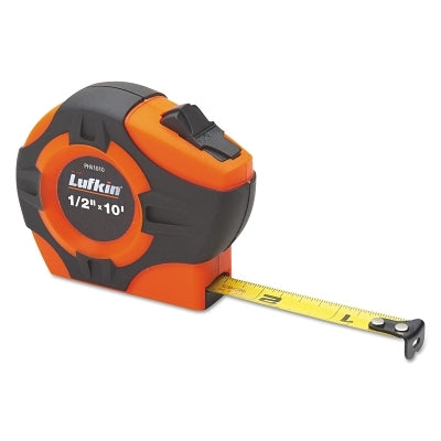 P1000 Series Power Return Tape Measure, 3/4 in x 12 ft, Inch, A4, Hi-Viz Orange