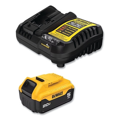 MAX* Cordless Tool Battery, 12 V/20 V, Lithium-ion, 5.0 Ah, Kit w/Battery/Charger, 1 EA/EA
