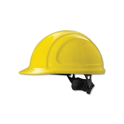 North Zone N10 Ratchet Hard Hat, 4 Point, Front Brim, Yellow