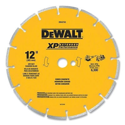 Segmented Rim Diamond Blade, Reinforced Concrete, 14 in dia, 5400 RPM