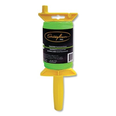PRO Mason's Line Reel, 540 ft Twisted #18 Nylon with Reel, Fluorescent Green