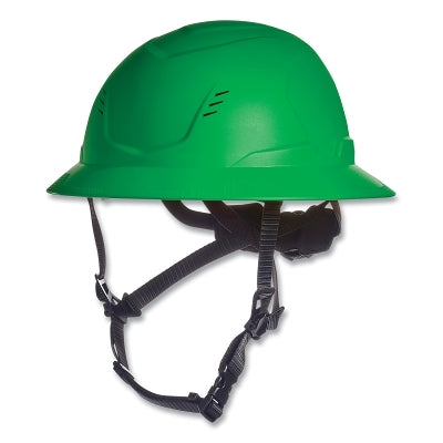 V-Gard H2 Safety Helmet, Type II, Full Brim, Rachet Suspension, Vented, Green