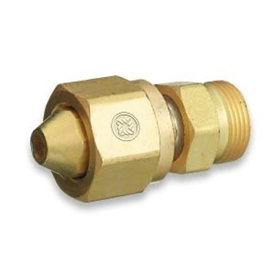 Brass Cylinder Adaptors, From CGA-300 Commercial Acetylene To CGA-520 B Tank