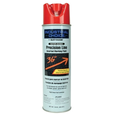 Industrial Choice M1600/M1800 System Precision-Line Inverted Marking Paint, 17 oz, Safety Red, M1800 Water-Based