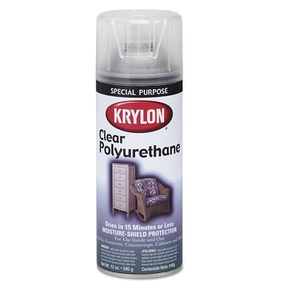 Clear Polyurethane Coatings, 11 oz Aerosol Can, Gloss
