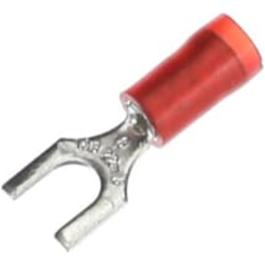 Sta-Kon RA Series Nylon-Insulated Fork Terminal, 22-16 AWG,  8