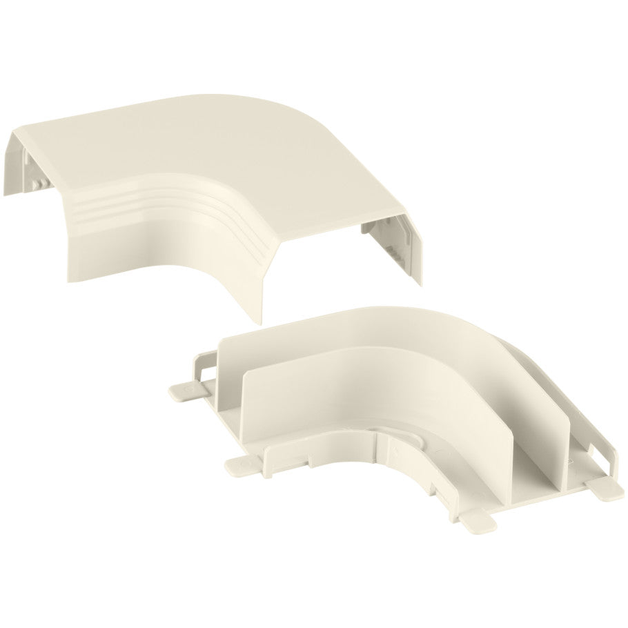 Surface Raceway, T-45 Right Angle Fitting, Off-White