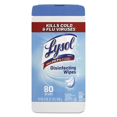 Disinfecting Wipe, 7 x 8, Crisp Linen, 80/Canister
