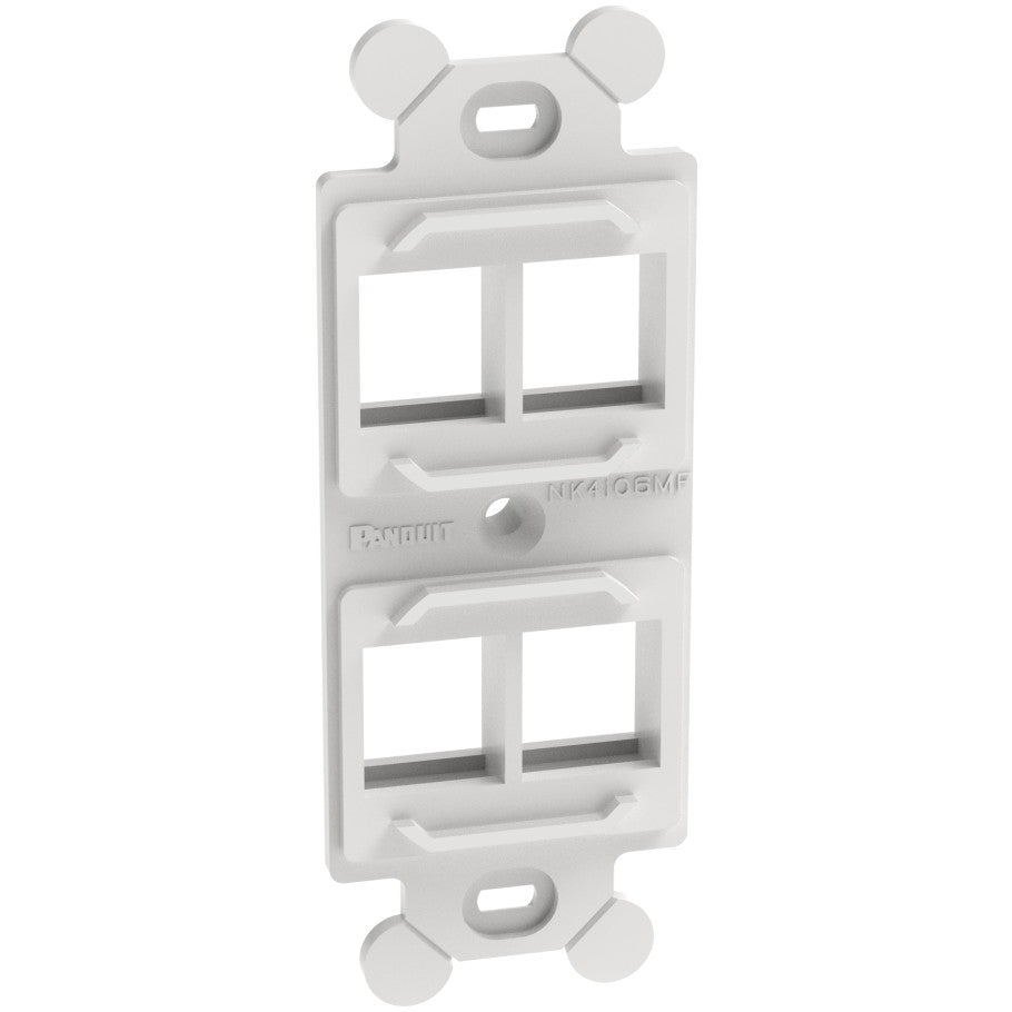 NetKey Module Frame Faceplate, 4-Port, White