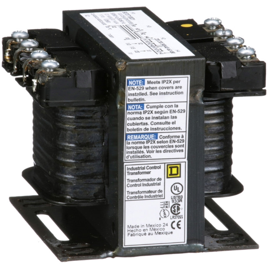 Type T Industrial Control Transformer, 1-Phase, 240x480V Primary, 120V Secondary, 100VA