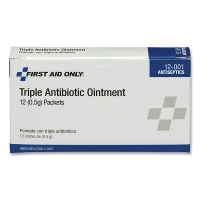 Triple Antibiotic Ointment, 0.5 g, Packets, 12 per Box