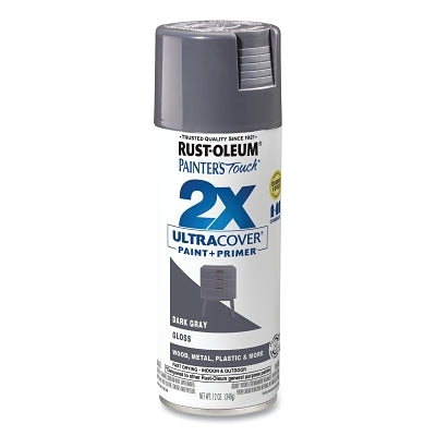 Painter's Touch Ultra Cover 2x Spray, 12 oz, Dark Grey, Smooth Finish