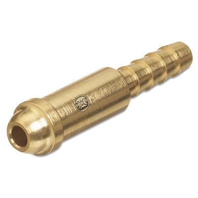 Inert Arc Nipple, 200 psig, Brass, 2-7/32 in L, Barb for 5/16 in Hose ID, B-Size 5/8 in-18