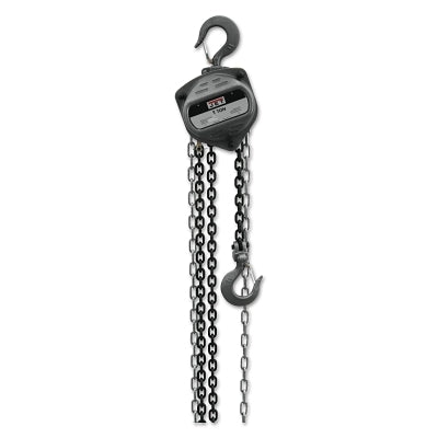 S90 Series Hand Chain Hoist, 1-ton, 15 ft Lifting H, 1 Fall, 12 in Head Room, 60-1/2 lb Pull Force
