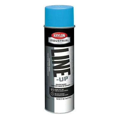 Line-Up Pavement Striping Paint, 18 oz, Aerosol Can, Accessibility Blue, Flat