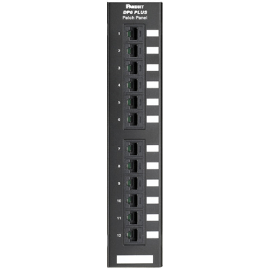 DP6 Category 6 Punchdown Wall Mount Patch Panel, 12-Port