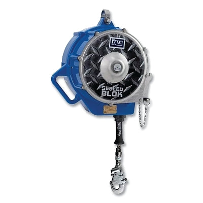 3M 3400171 Sealed-Blok Self-Retracting Lifeline, 3400171, 130 ft, Swivel Snap Hook Top, 420 lb, Swivel Snap Hook Bottom, Single-Leg