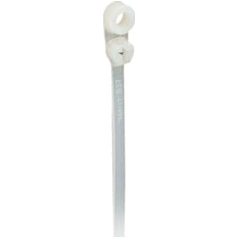 Natural Nylon Ty Rap Cable Ties With Stainless Steel Locking Device, 7.80 L x 0.18 in. W