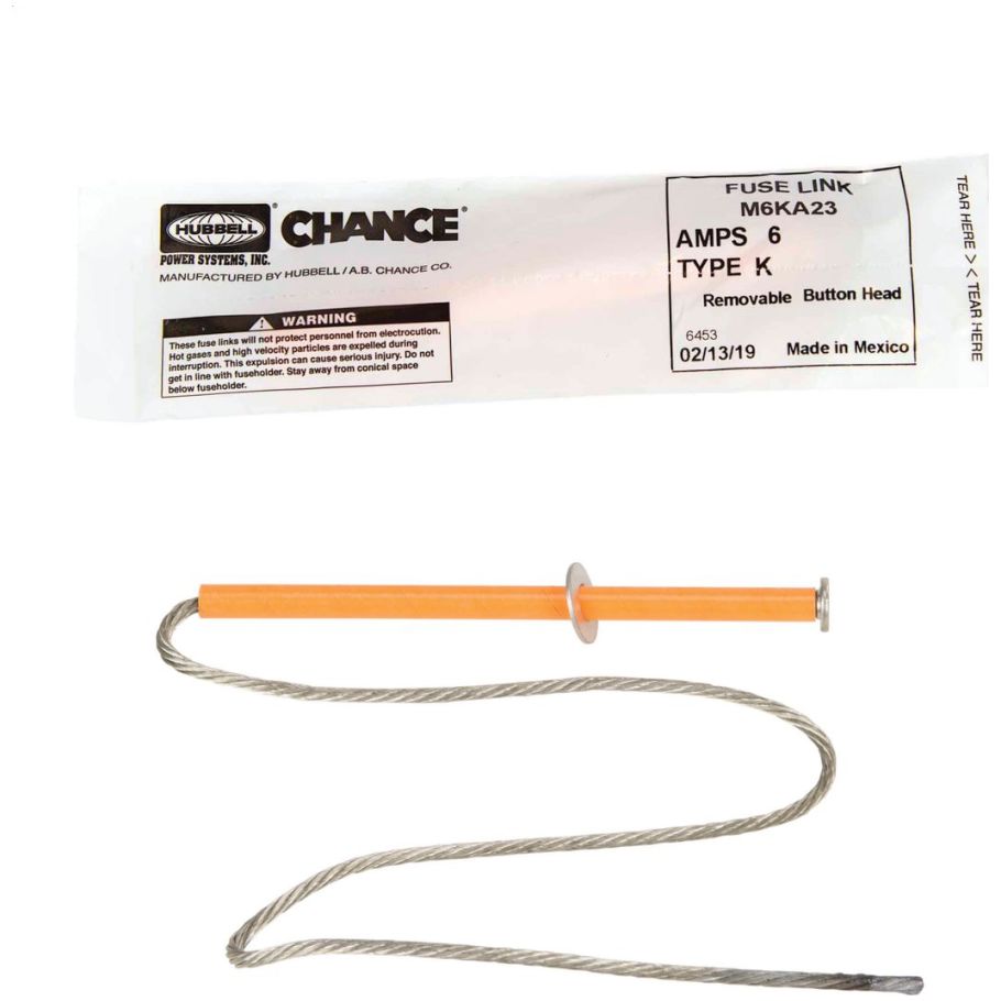 Fuse Link, Type K, 3A, Removable Head