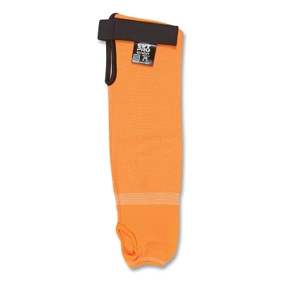 CutPro HyperMax Fiber Cut Resistant Sleeve, 14 in L, Adjustable Hook and Loop, High Visiblity Orange