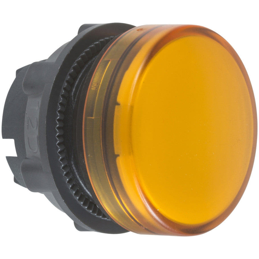 Harmony XB5 Series, Pilot Light Head, Plastic, Round Lens, 22mm Mount Dia., Orange