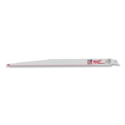 SAWZALL Standard Wood Cutting Blade, 12 in L x 3/4 in W, 5 TPI, 100 EA/BOX