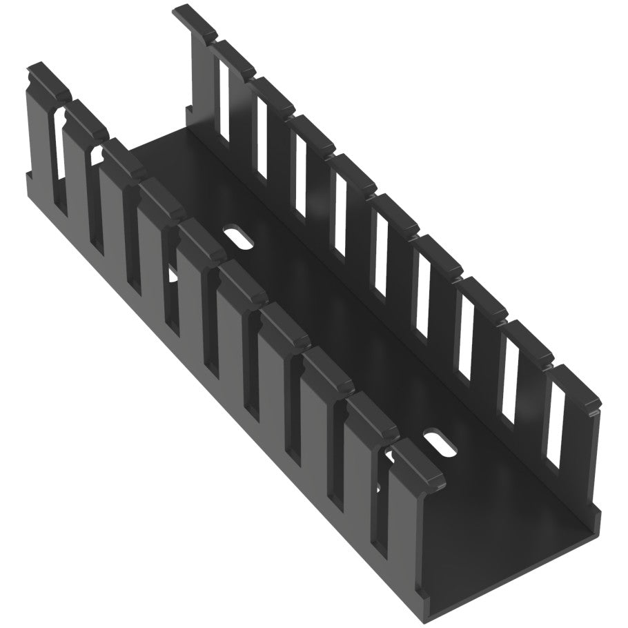 Type G Wide Slot Wiring Duct, 2 in. w x 2  in. h, Black