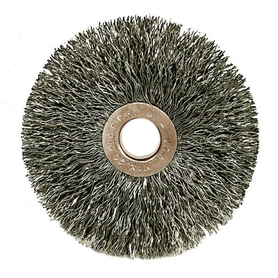 Copper Center Small Diameter Wire Wheel, 1 1/2 in D, .008 in Stainless Steel