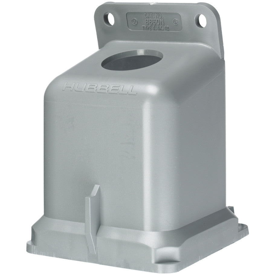 Pin and Sleeve 15 Degree Angle Back Box With 1-1/4 in. NPT Hub, Non Metallic