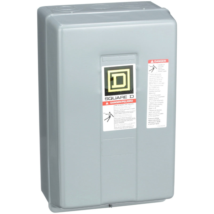 Lighting Contactor, Electrically Held, 120V, 2NO, NEMA 1 Enclosure