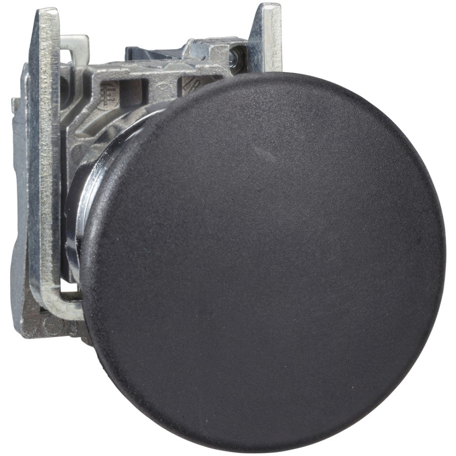 Harmony XB4 Series Pushbutton, Alloy/Metal, 600V, 10A, Round Head, Black