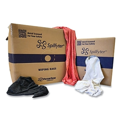 Bar Mop Rags, Box, 25 lb, Cotton, White