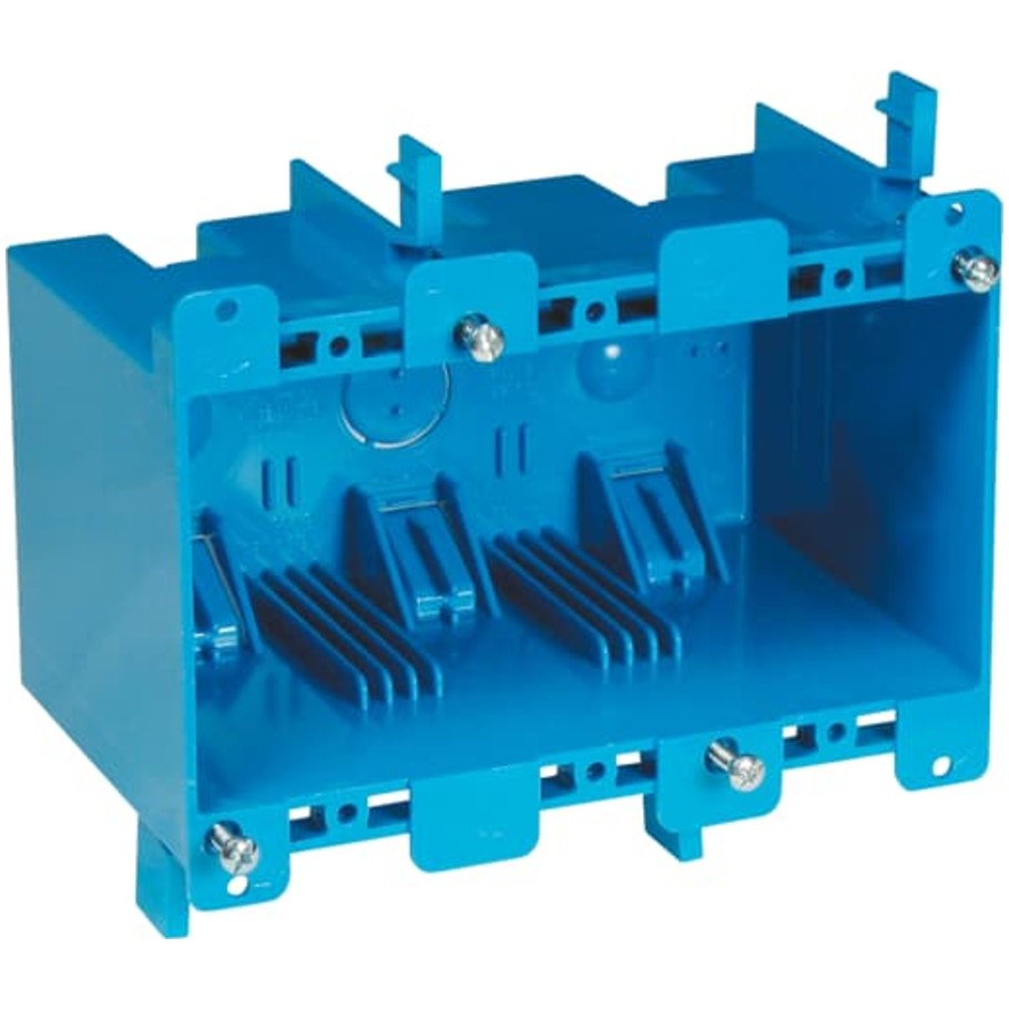 Blue Polycarbonate Outlet Box
