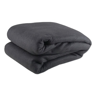 Carbon Fiber Felt Heavy-Duty Welding Blanket, 6 ft W x 8 ft L, 16 oz, with Grommets, Black