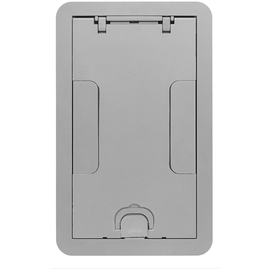 Hubbell Wiring Device Kellems, Floor Boxes, Carpet Cover Insert, 2 or 4-Gang, Aluminum Powder Coated Finish, Flush