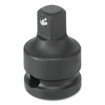 Impact Adapter, With Friction Ball, 1/2 in Female x 3/8 in Male Drive, Chrome-Molybdenum