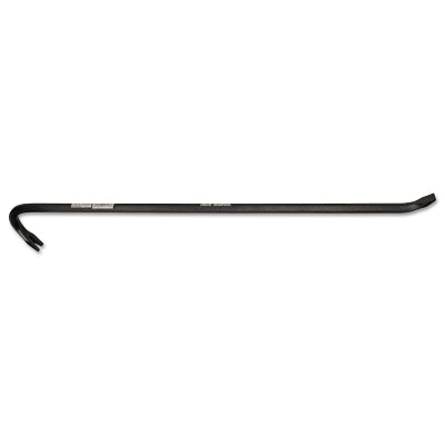Gooseneck Wrecking Bar, 1 in W x 48 in L, Nail Puller/Chisel End