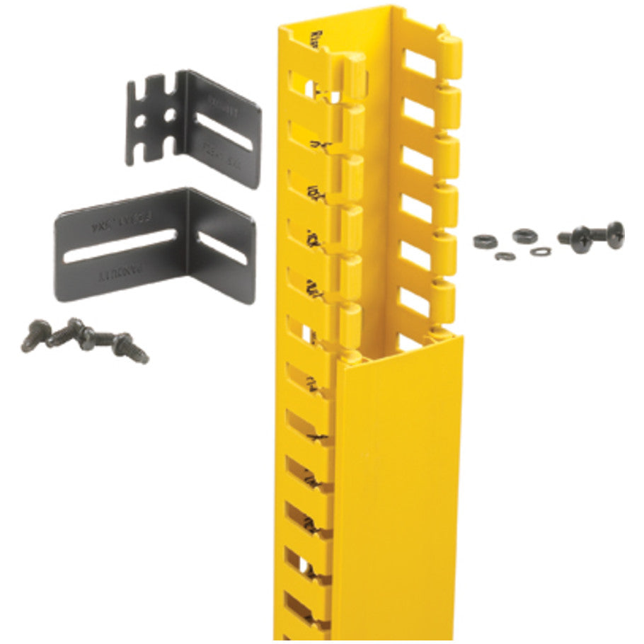 Fiber Runner Hinged Duct, 2x2 , Yellow