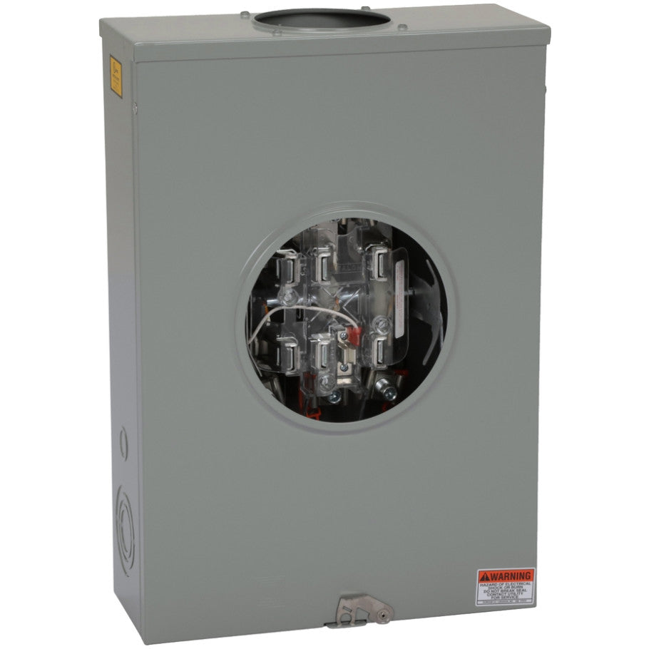 Meter Socket With Lever Bypass and Jaw Release, Ringless, 1 Phase 600VAC