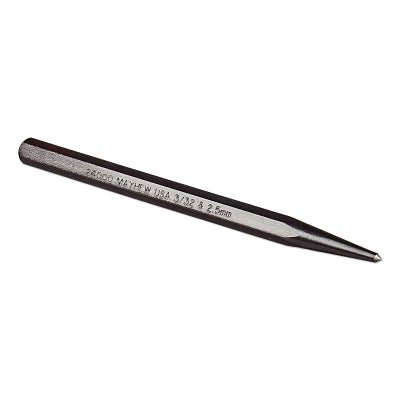 Center Punches - Full Finish, 4 in, 3/32 in tip, Alloy Steel