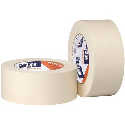 Utility Grade Masking Tape, 1-1/2 in W, 60 yd L roll, Natural