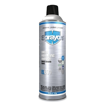 EL609 Green Insulating Varnish, 15.25 oz, Aerosol Can