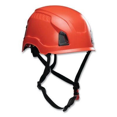 Traverse Industrial Climbing Helmet, HDPE, Non-Vented, Red