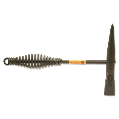 Spring Handle Chipping Hammer, 10 in OAL, 16 oz Head Wt, Chisel and Pick, Steel