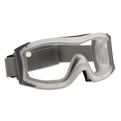 DUO Safety Goggles, AntiScratch/AntiFog, Clear Poly, Neoprene Strp,Frosted Frame