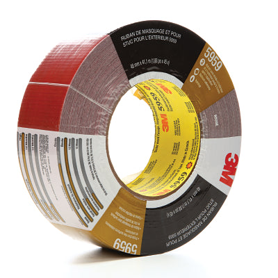 Outdoor Masking & Stucco Tape 5959, 1.88 in x 45 yd x 12 mil, Red