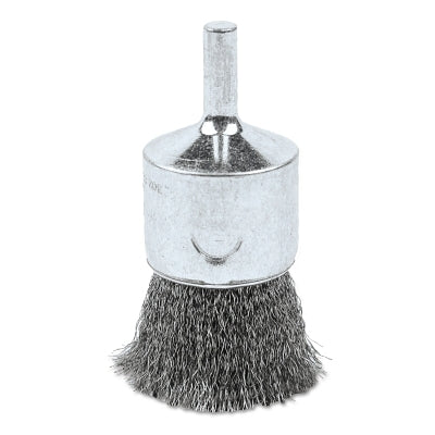Crimped Wire End Brush, Stainless Steel, 1 in x 0.006 in